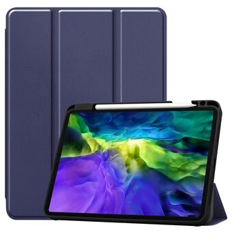 Tri-fold Leather Stand Smart Case with Pen Slot for iPad Pro 11-inch (2020) (2018)