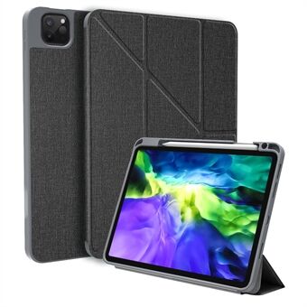 MUTURAL King Kong Series Leather Auto Wake Sleep Case Stand with Pen Holder for iPad Pro 11-inch (2021/2020/2021)