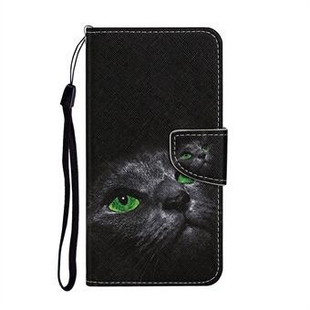 Pattern Printing Case PU Leather Wallet Shell with Stand for iPhone 12 mini