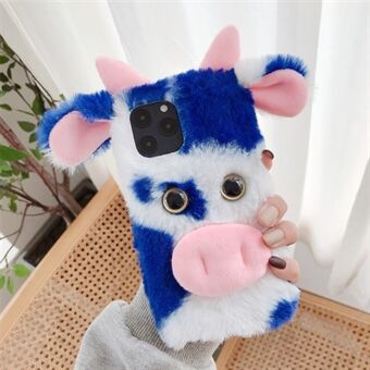 Cows Style Fur Coated TPU Phone Case for iPhone 12 Mini
