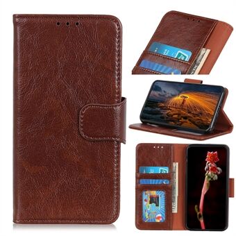 Nappa Texture Split Leather Wallet Phone Casing for iPhone 12 Pro/12