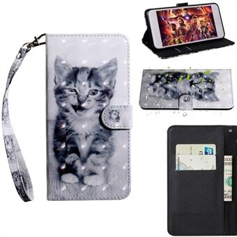 Light Spot Decor Patterned Leather Wallet Stand Case for iPhone 12 Pro/12