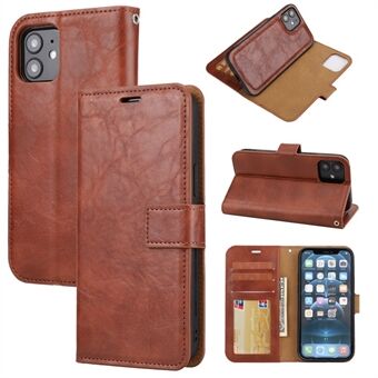 Crazy Horse Skin Unique Leather Case Cover for iPhone 12 Pro/12