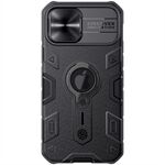 NILLKIN CamShield Armor Case PC TPU Hybrid Phone Cover with Ring Kickstand for iPhone 12/12 Pro