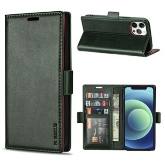 N.BEKUS TPU + PU Leather Wallet Stand Protective Phone Case for iPhone 12/12 Pro