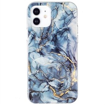 For iPhone 12 6.1 inch/12 Pro 6.1 inch IMD Marble Pattern Soft TPU Protective Case Mobile Phone Anti-scratch Back Cover
