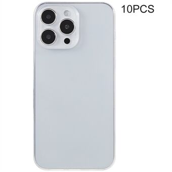 10Pcs Phone TPU Case for iPhone 12 / 12 Pro , Watermark-free 0.8mm Ultra-thin Clear Phone Cover