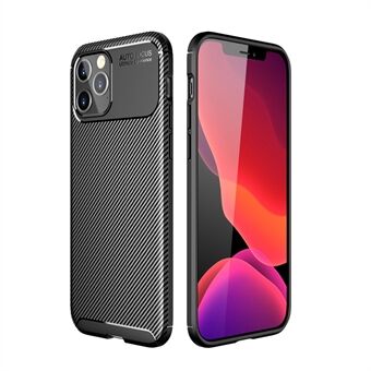 Carbon Fiber Skin Case Drop-proof TPU Shell for iPhone 12 Pro 6.1 inch