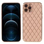Shockproof Electroplating Rhombus Pattern TPU Phone Case for iPhone 12 Pro