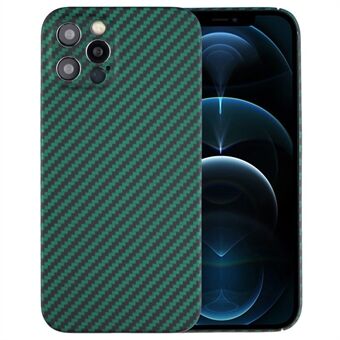 For iPhone 12 Pro 6.1 inch Precise Cutout Carbon Fiber / Wavy Texture Aramid Fiber Back Case Protective Cover