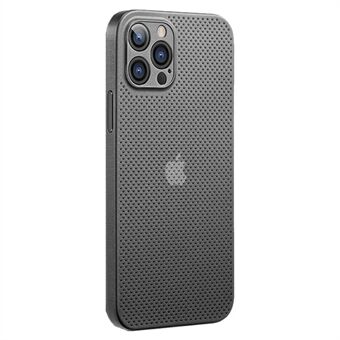 For iPhone 12 Pro Breathable Hollow Hole Heat Dissipation Mesh Back Cover Ultra Thin PP Phone Case