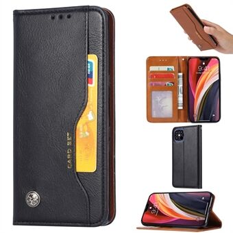 Classic Auto-absorbed Leather Wallet Phone Shell for iPhone 12 Pro Max 6.7 inch