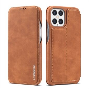 LC.IMEEKE Retro Style Protector Stand Leather Case with Card Holder for iPhone 12 Pro Max 6.7 inch
