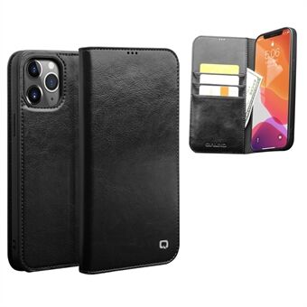 QIALINO Genuine Cowhide Leather Wallet Cover for iPhone 12 Pro Max