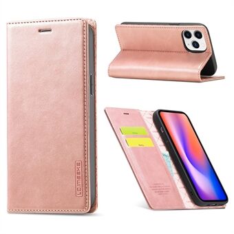 LC.IMEEKE Auto-absorbed Wallet Stand Leather Mobile Cover for iPhone 12 Pro Max