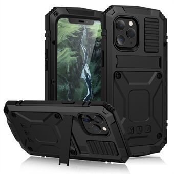 R-JUST Shockproof Dustproof Waterproof Protector Case for iPhone 12 Pro Max Kickstand Shell