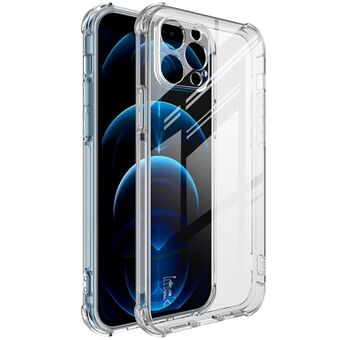 IMAK Shockproof Protection Soft TPU Case with Screen Protector Film for iPhone 12 Pro Max
