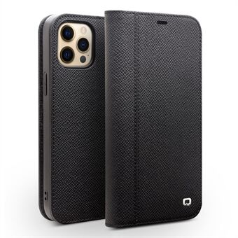 QIALINO Detachable 2-in-1 Leather Wallet Phone Case for iPhone 12 Pro Max