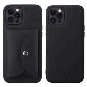 VILI T Series Movable Magnetic Absorption Wallet Leather Coated TPU Phone Case for iPhone 12 Pro Max