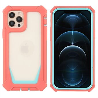 For iPhone 12 Pro Max 6.7 inch Soft TPU Frame + Durable Acrylic Back Shell Drop-proof Detachable 2-in-1 Phone Cover Case