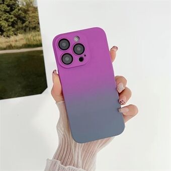 For iPhone 12 Pro Max 6.7 inch Lens Protection Design Smartphone Back Cover Gradient Skin-touch PC Drop-proof Case