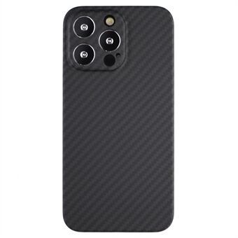 For iPhone 12 Pro Max 6.7 inch Precise Cutout Carbon Fiber Texture Aramid Fiber Scratch Resistant Back Case Protective Cover