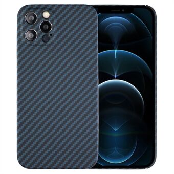 Back Shell for iPhone 12 Pro Max 6.7 inch Anti-scratch Precise Cutout Carbon Fiber / Wavy Texture Aramid Fiber Case Protective Cover