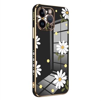 RZANTS For iPhone 12 Pro Max Anti-drop Phone Case Flower Pattern Electroplating TPU Cover