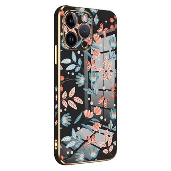 RZANTS For iPhone 12 Pro Max Flower Butterfly Pattern Phone Case Electroplating Phone TPU Cover