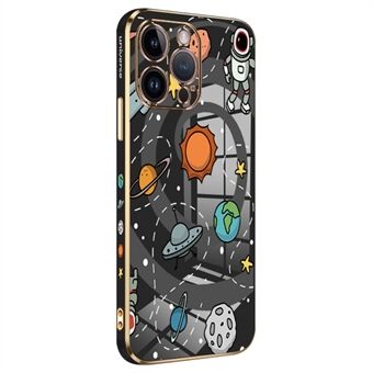 RZANTS For iPhone 12 Pro Max 6.7 inch Soft TPU Electroplating Phone Case Toy Planet Pattern Lens Protection Cover