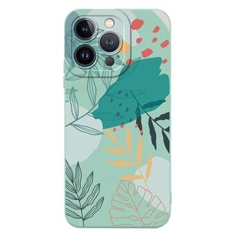 RZANTS For iPhone 12 Pro Max 6.7 inch Green Leaves Pattern Printed Phone Case Slim Shockproof TPU Cover