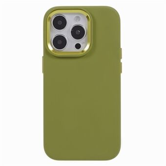 Drop-proof Cover for iPhone 12 Pro Max 6.7 inch Aluminum Alloy Camera Frame Liquid Silicone+PC Phone Case