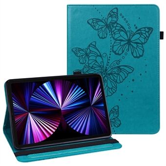 Butterflies Imprinted Scratch-Resistant Well-Protected Anti-Fall Tablet Case with Stand for iPad Pro 11-inch (2021)/Air (2020)