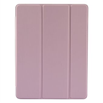 Transparent TPU + PU Leather Cover Case with Pen Slot for iPad 10.2 (2020)