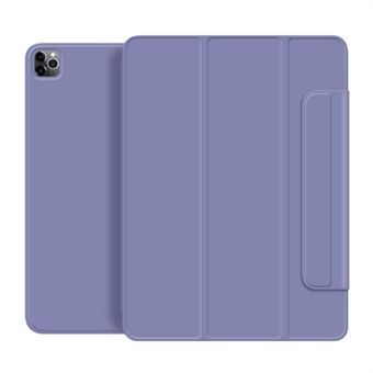 Nappa Texture Magnetic Smart Cover Tri-fold Stand Leather Shell for iPad Pro 11-inch (2021)/(2020)/(2018)