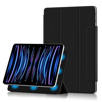 For iPad Pro 11 (2022) / (2021) / (2020) PU Leather Tablet Case Tri-fold Stand Magnetic Absorption Full Protection Cover