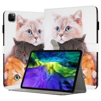 For iPad Pro 11-inch (2018) / (2020) / (2021) / (2022) Shockproof Tablet Case Pattern Printing PU Leather Flip Cover