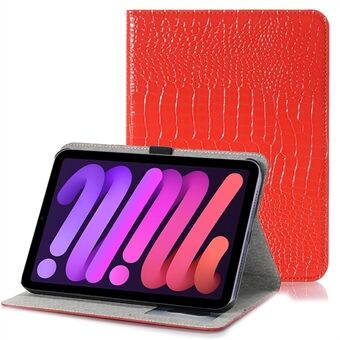 Crocodile Texture Auto Wake/Sleep Leather Tablet Case Cover with Wallet Stand Design for iPad mini (2021)