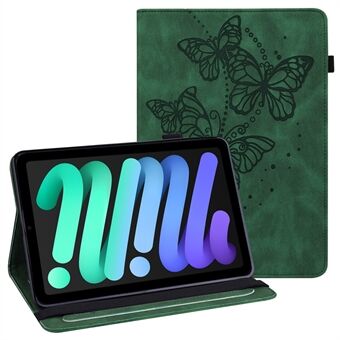 Imprinting Butterflies Auto Wake/Sleep Stand Tablet Cover Leather Case with Card Holder for iPad mini (2021)