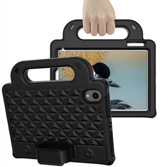 Rhombus Design Anti-Drop Non-Slip Kickstand Design EVA Protective Tablet Cover with Shoulder Strap for iPad mini (2021)