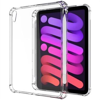 Corner Protection TPU Transparent Shockproof Protective Cover with Side Pencil Holder for iPad mini (2021)