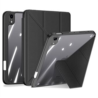 DUX DUCIS Magi Protective Case for iPad mini (2021) Detachable 2-in-1 Leather+PC+TPU Auto Wake  /  Sleep Function Tablet Cover with V-fold Stand