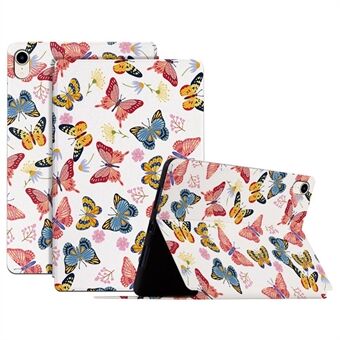 Butterfly Printed PU Leather Case for iPad mini (2021) Anti-fall Folio Flip Cover Shockproof Tablet Stand Case