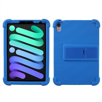 For iPad mini (2021) Kickstand Design Anti-drop Tablet Case Anti-scratch Silicone Protective Cover