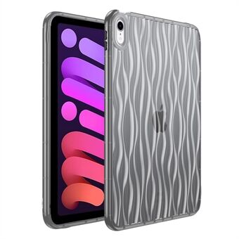 Transparent Tablet Case for iPad mini (2021) , Wave Texture Soft TPU Anti-drop Cover