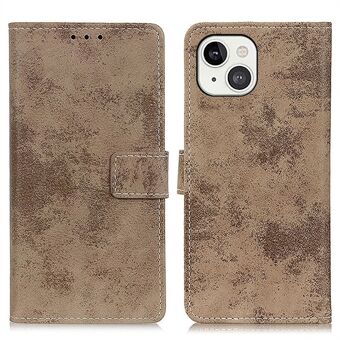 Retro Style Full-Body Shockproof Leather Case Magnetic Closure Stand Flip Cover for iPhone 13 6.1 inch