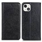Crazy Horse Texture Auto-absorbed Wallet Leather Phone Stand Case for iPhone 13 6.1-inch