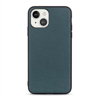 Ultra Slim Genuine Leather + Hard PC Back Panel Protective Shockproof Cover for iPhone 13 6.1 inch