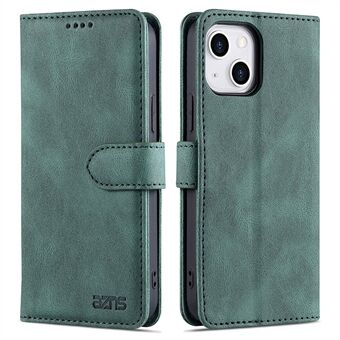 AZNS Stylish Drop-Proof Anti-Scratch Protective Wallet Design Phone Case with Stand for iPhone 13 6.1 inch