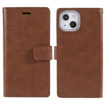 MERCURY GOOSPERY Mansoor Series Anti-Fall Multiple Card Slots Wallet Design Protective Leather Phone Case for iPhone 13 6.1 inch